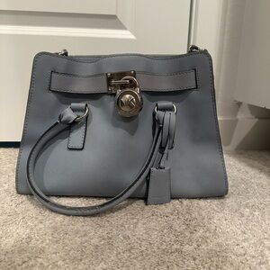 Michael Kors Blue Leather Handbag